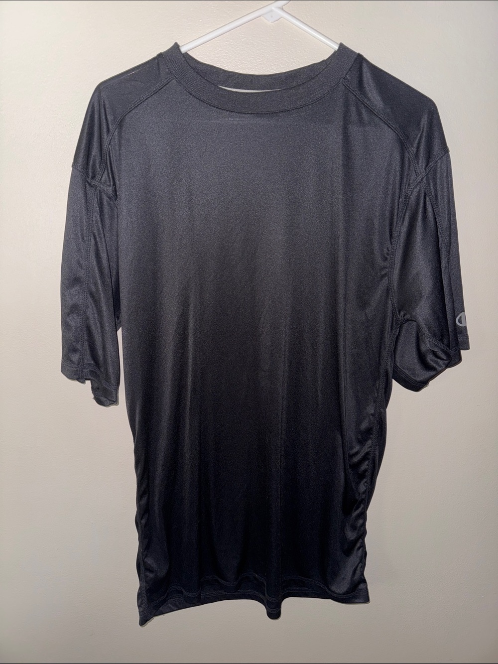 Champion Black Short-Sleeve Athletic Tee